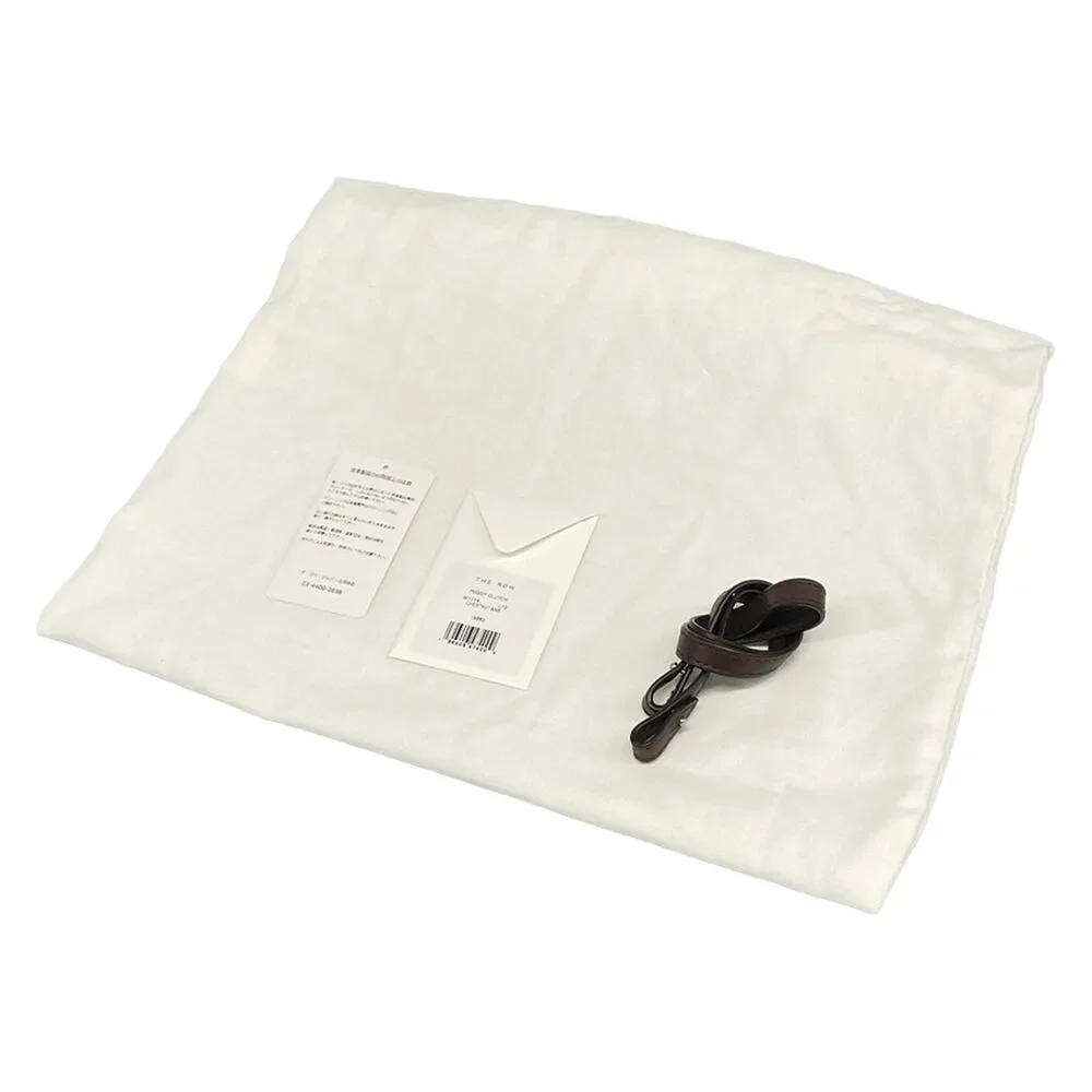 The Row Peggy Clutch Bag W1774 L72 CHESTNUT ANS (Dark Brown) - Picture 11 of 16